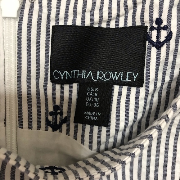 Cynthia Rowley Nautical seersucker dress - Picture 5 of 7
